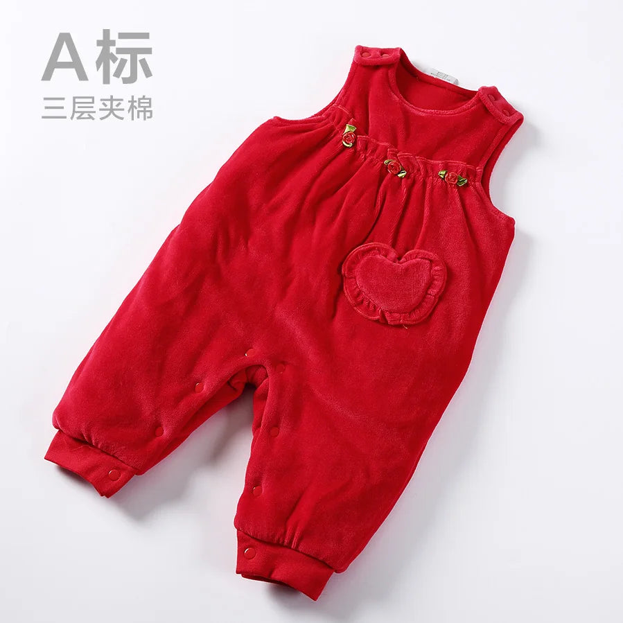 Salopette Rossa Neonato