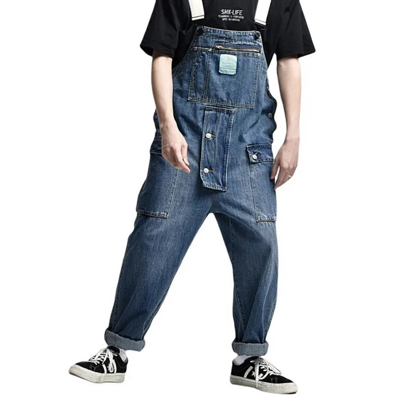 Salopette Di Jeans A Pantaloncino
