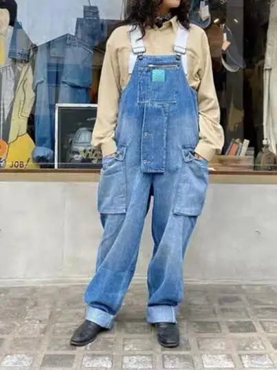 Salopette Di Jeans A Pantaloncino