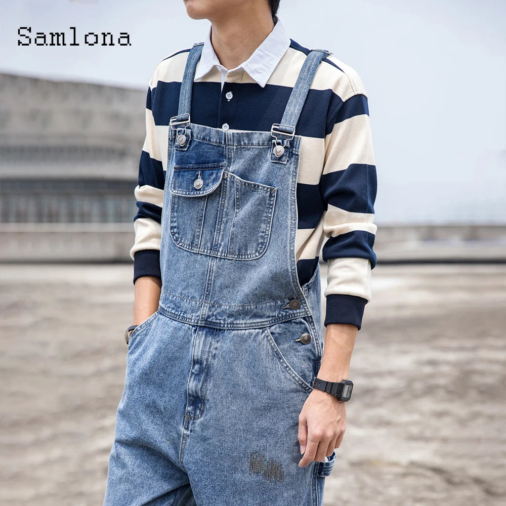 Salopette Jeans Uomo