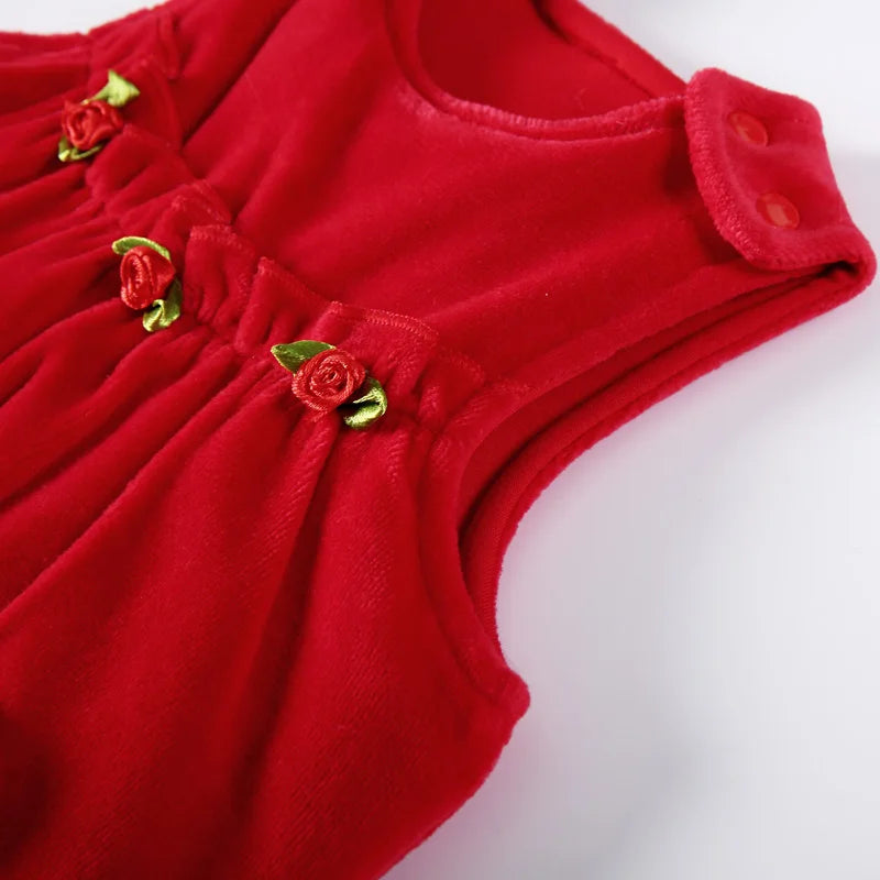 Salopette Rossa Bambina