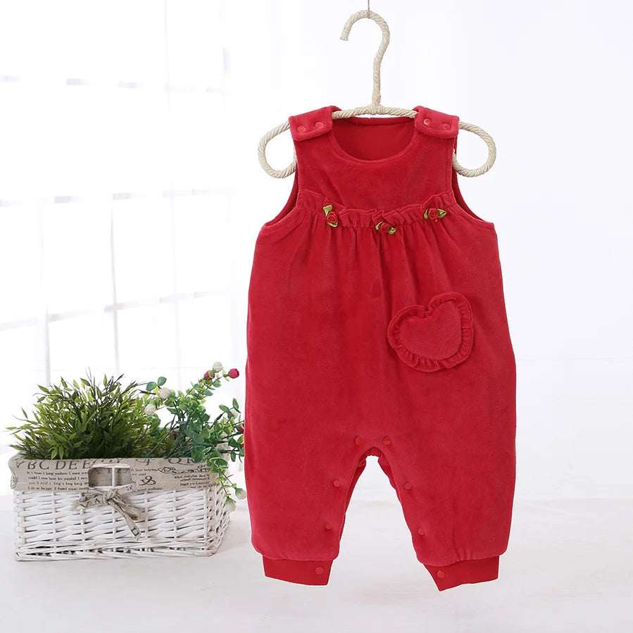 Salopette Rossa Neonato