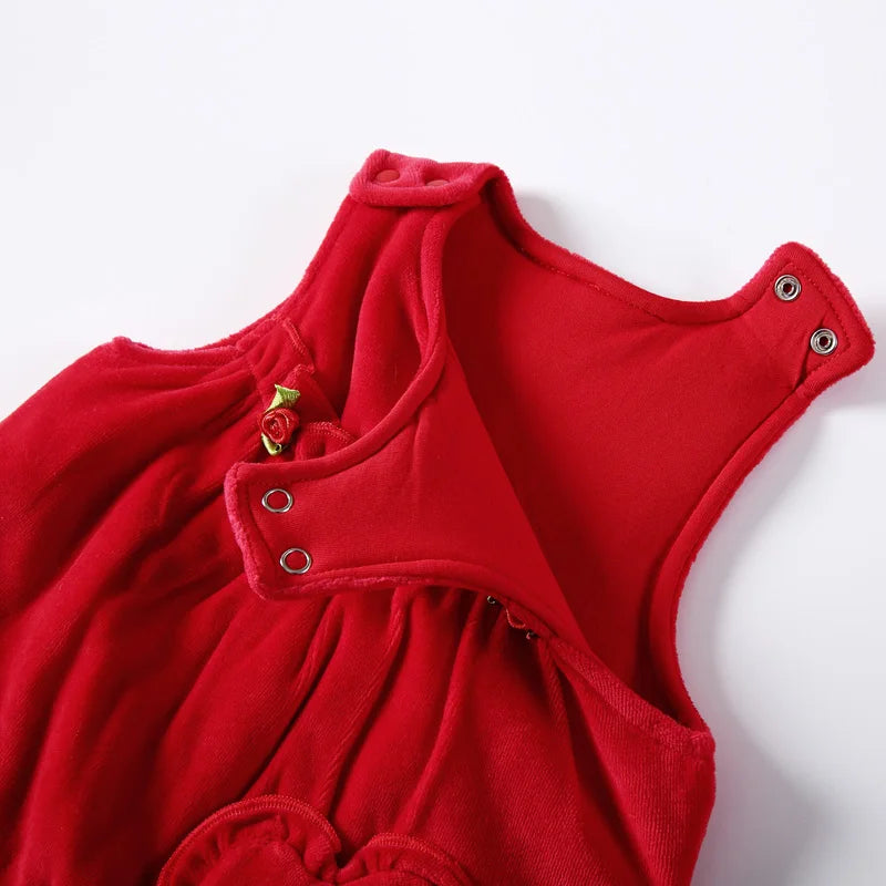 Salopette Rossa Bambina