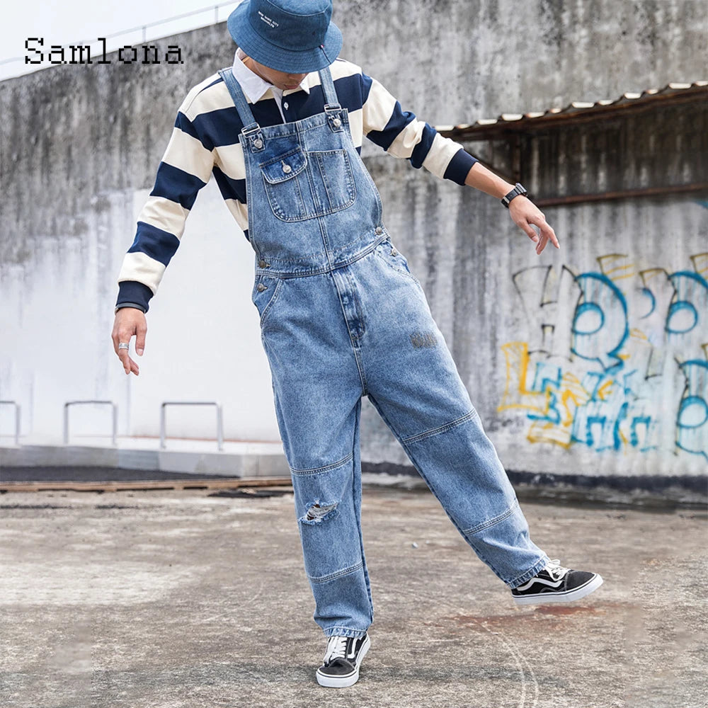 Salopette Jeans Uomo
