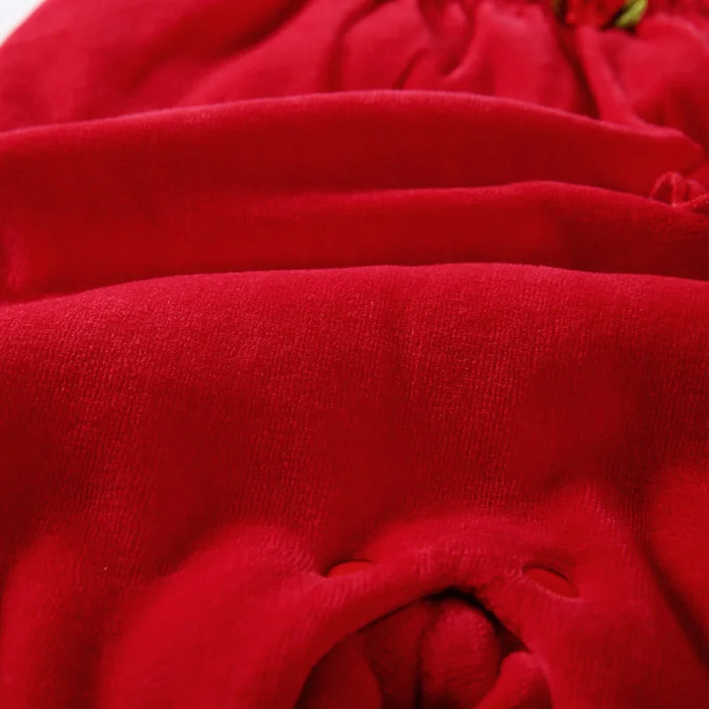 Salopette Rossa Bambina