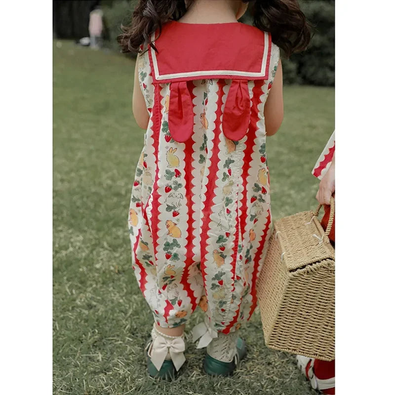 Salopette Cotone Bambina