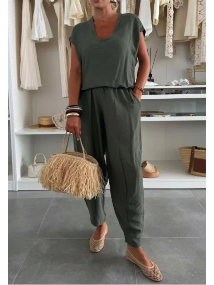 Salopette Donna Tessuto