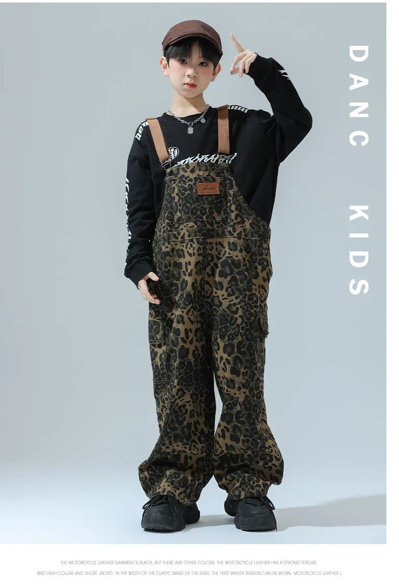 Salopette Ragazzo Leopard
