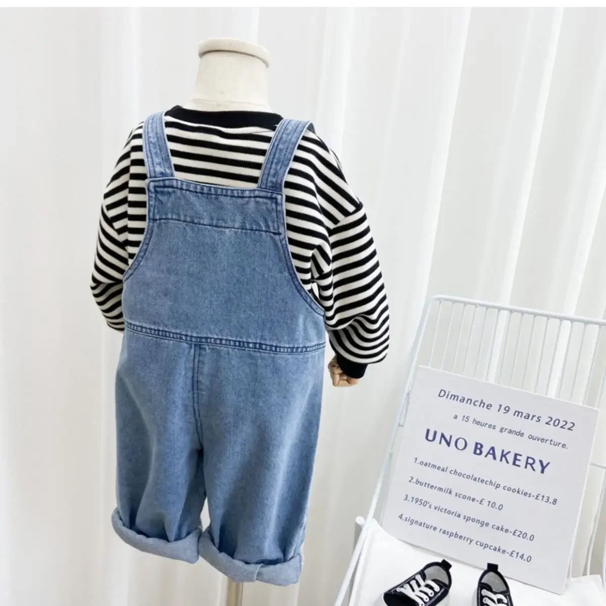 Salopette Jeans Bambino