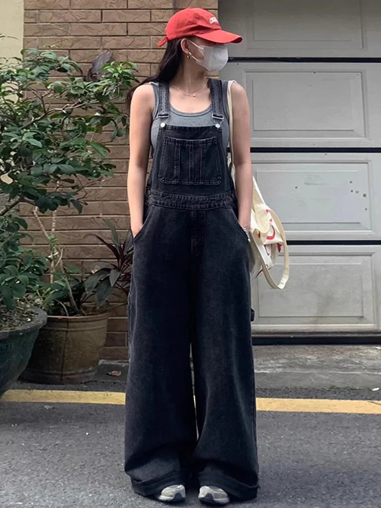 Salopette Nera Donna