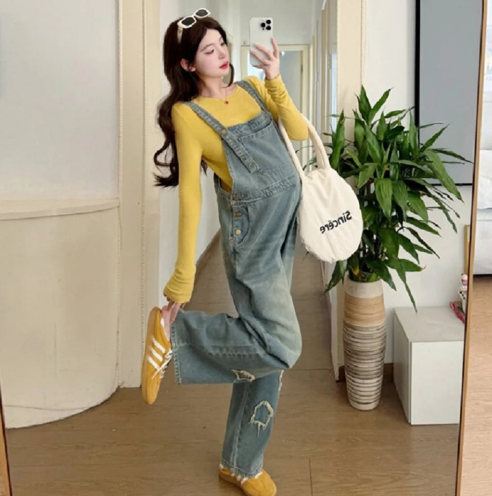 Salopette Di Jeans Premaman
