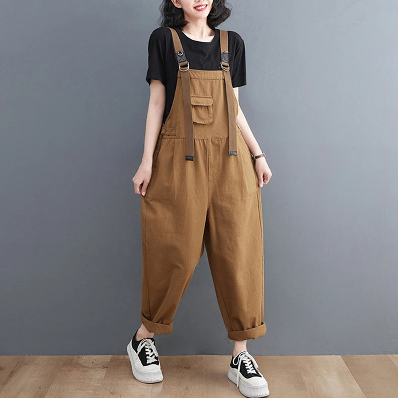 Salopette Marrone Donna