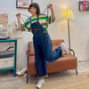 Salopette Jeans Donna Lunga