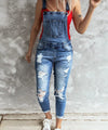 Salopette Jeans Strappati