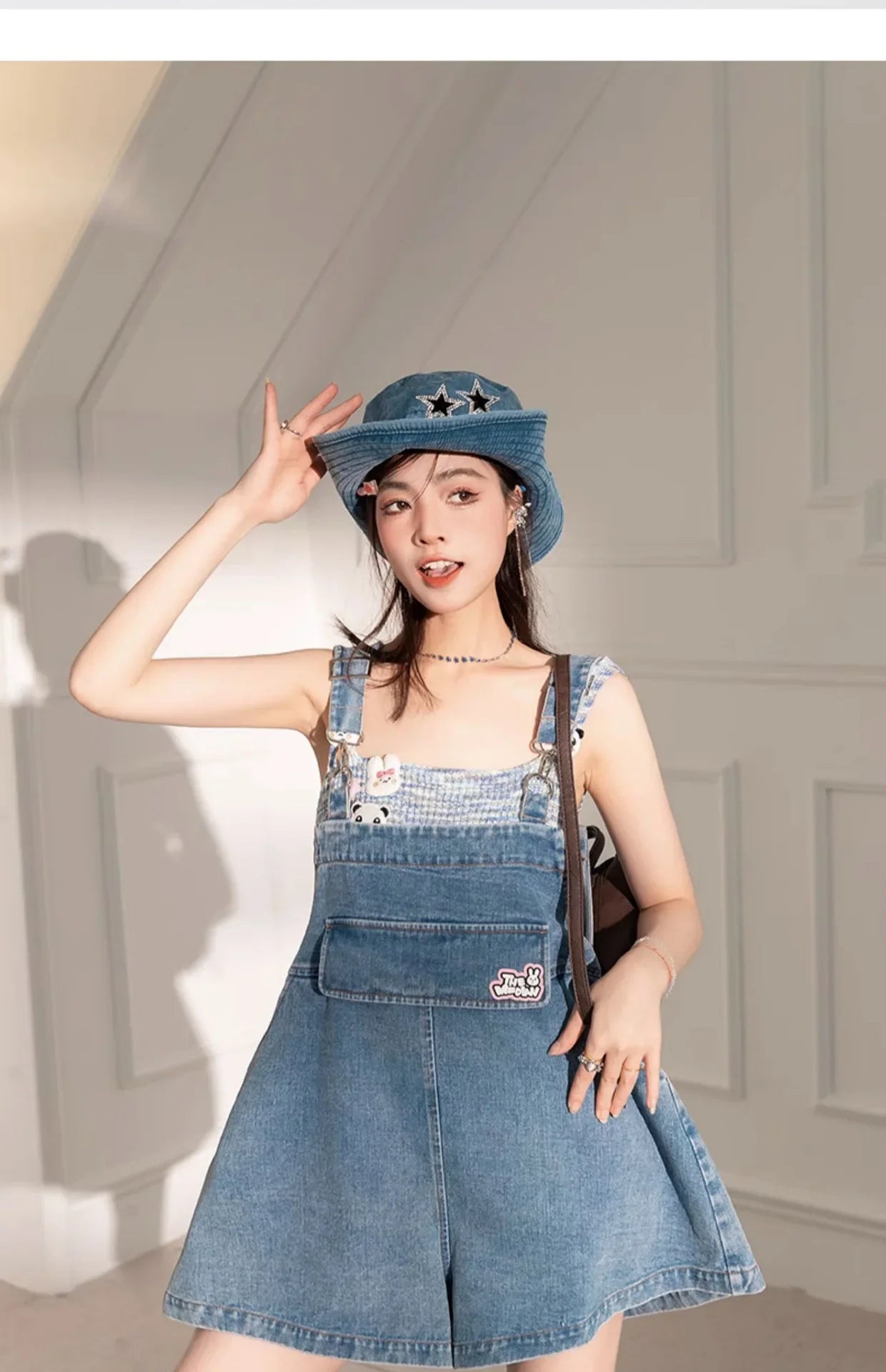 Salopette Jeans Leggero Donna