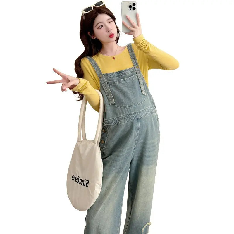 Salopette Di Jeans Premaman