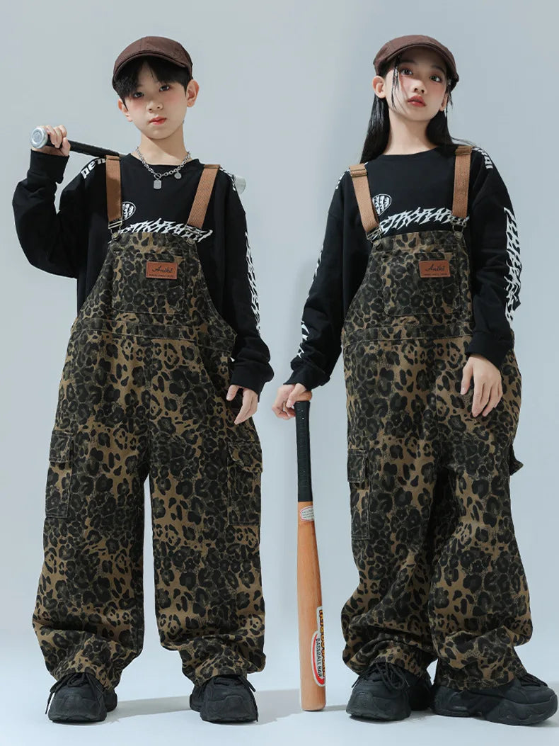 Salopette Ragazzo Leopard