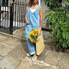 Salopette Jeans Pantaloncino