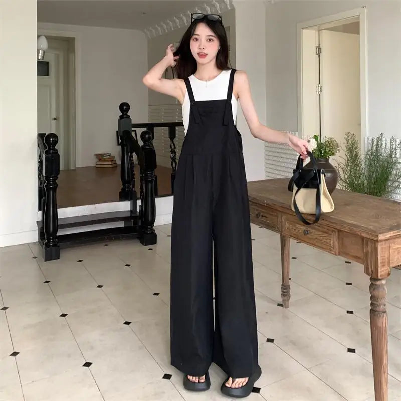 Salopette Nera Cotone