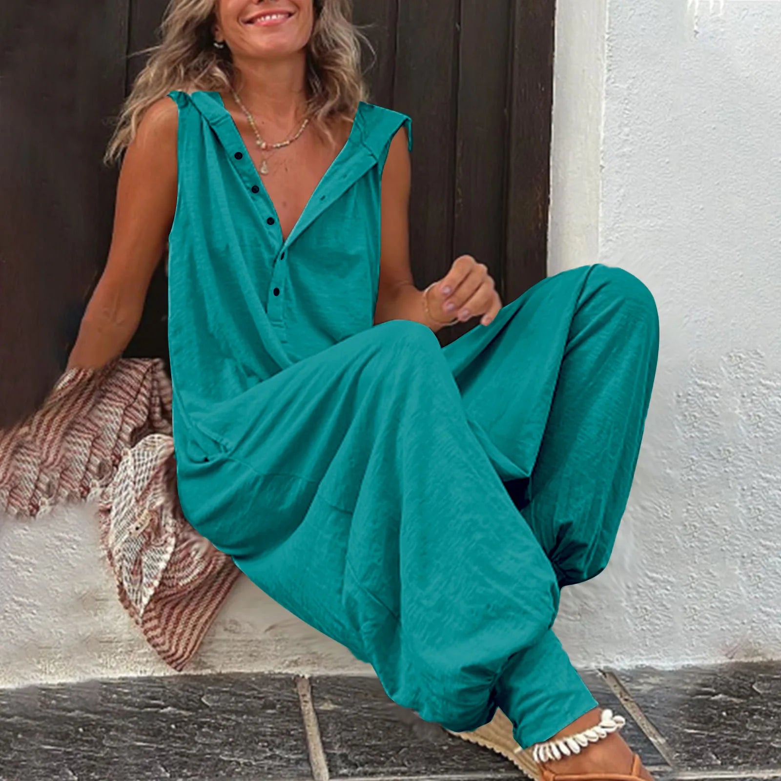 Salopette Donna In Cotone