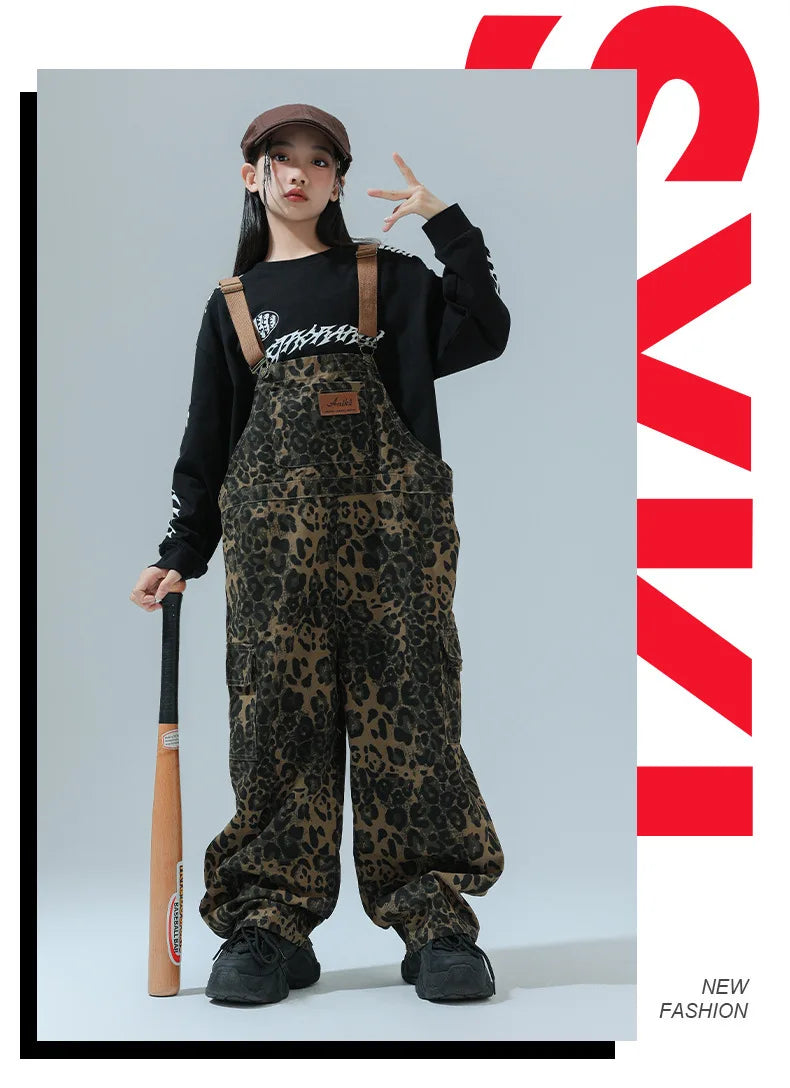 Salopette Ragazzo Leopard