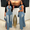 Salopette Jeans Stretta