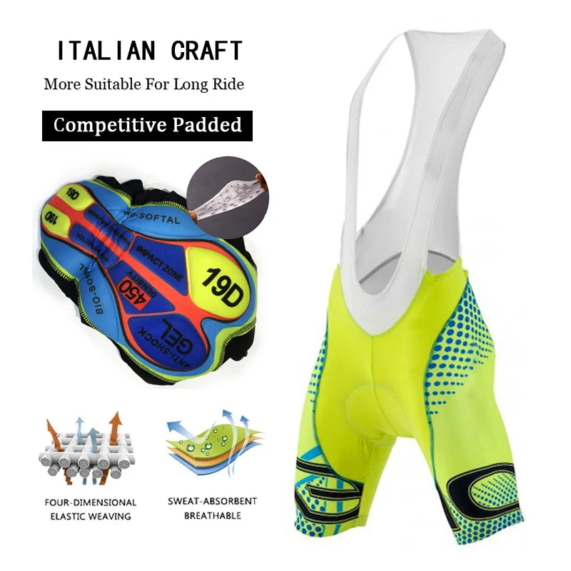 salopette ciclismo fondello gel