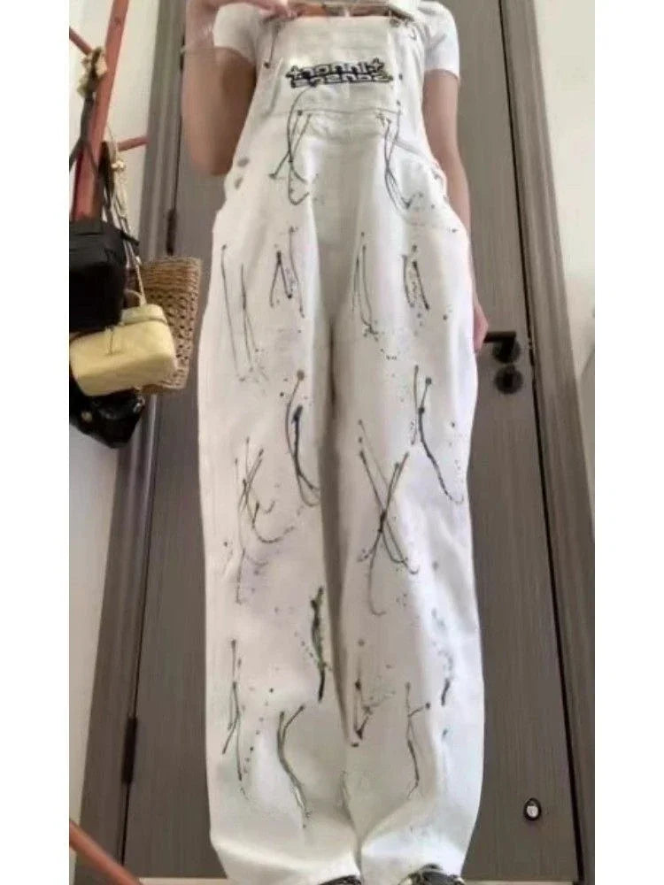 Salopette Bianca Jeans