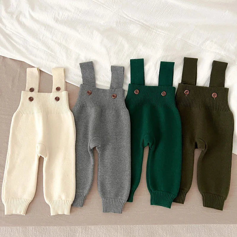 Salopette A Maglia Per Neonato