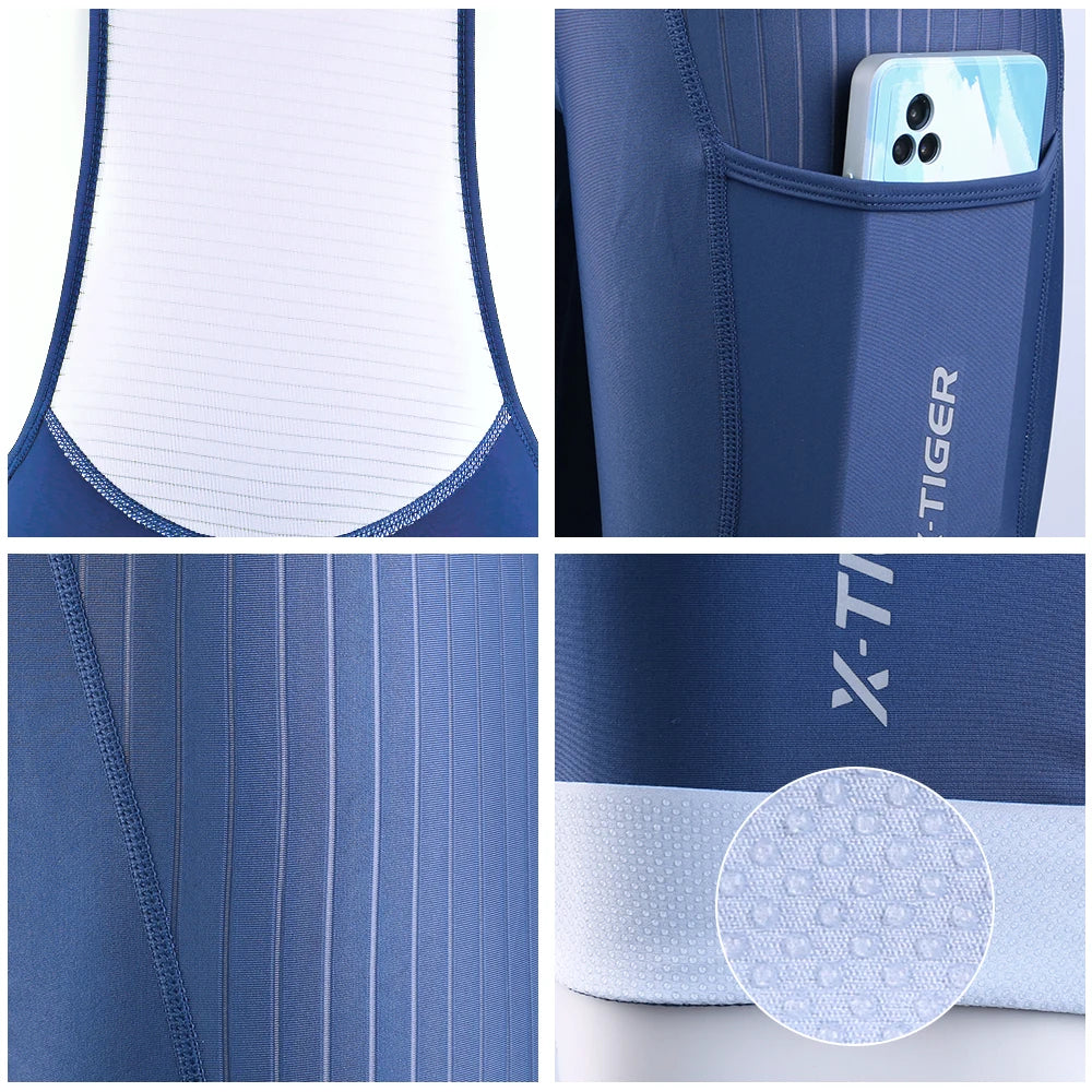 Salopette Ciclismo Blu