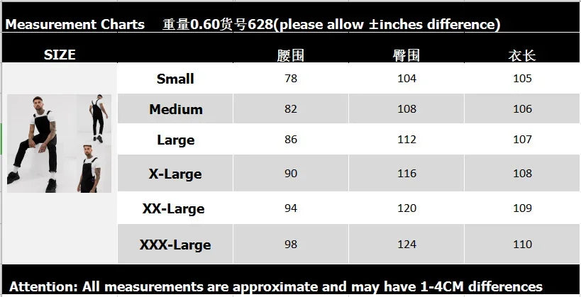 Salopette Jeans Nera Uomo