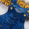 Salopette Di Jeans Bambina