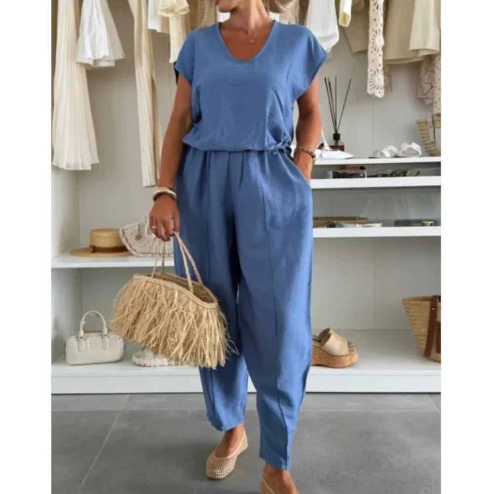 Salopette Donna Tessuto