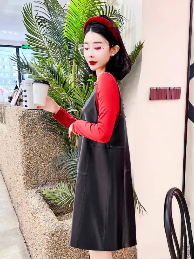 Salopette Di Pelle Donna