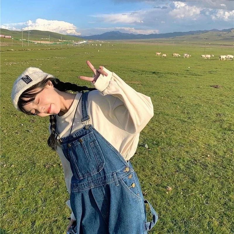 Salopette Jeans Larga