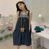 Salopette Corta Jeans Donna