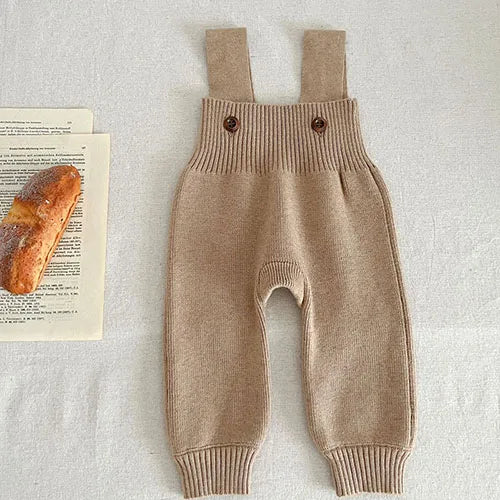 Salopette A Maglia Per Neonato