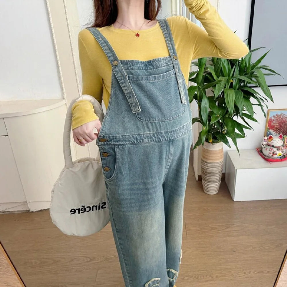 Salopette Di Jeans Premaman