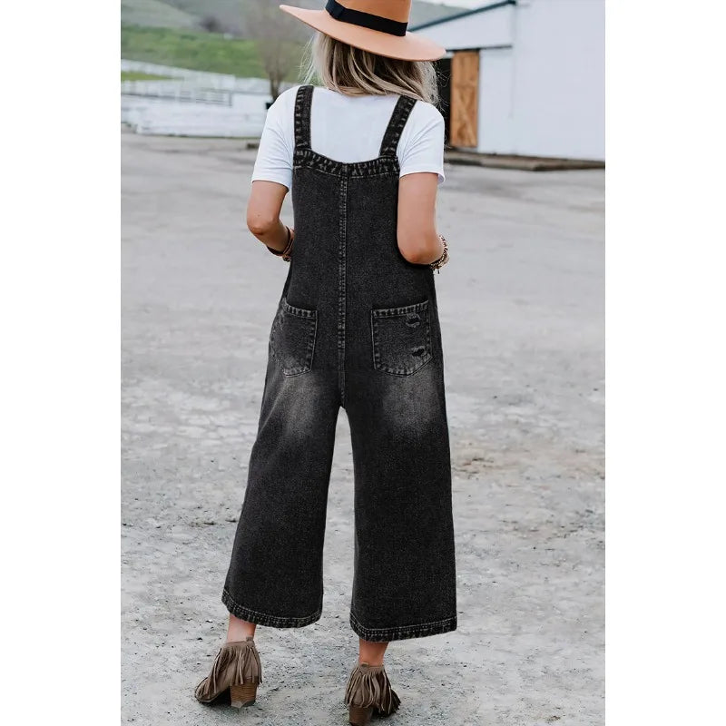 Salopette Jeans Lunga