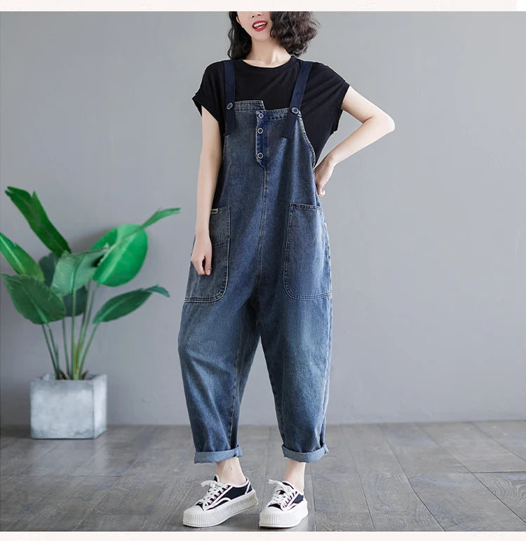 Salopette Jeans Oversize