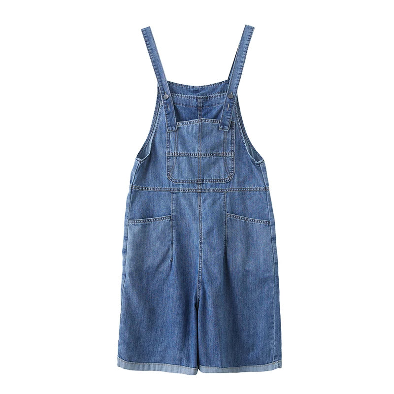 Salopette Corte Jeans