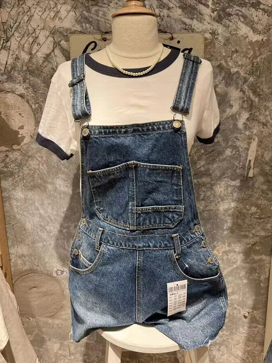 Salopette Short Jeans