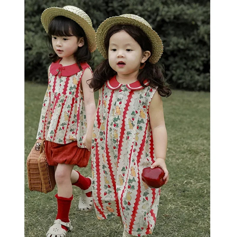 Salopette Cotone Bambina