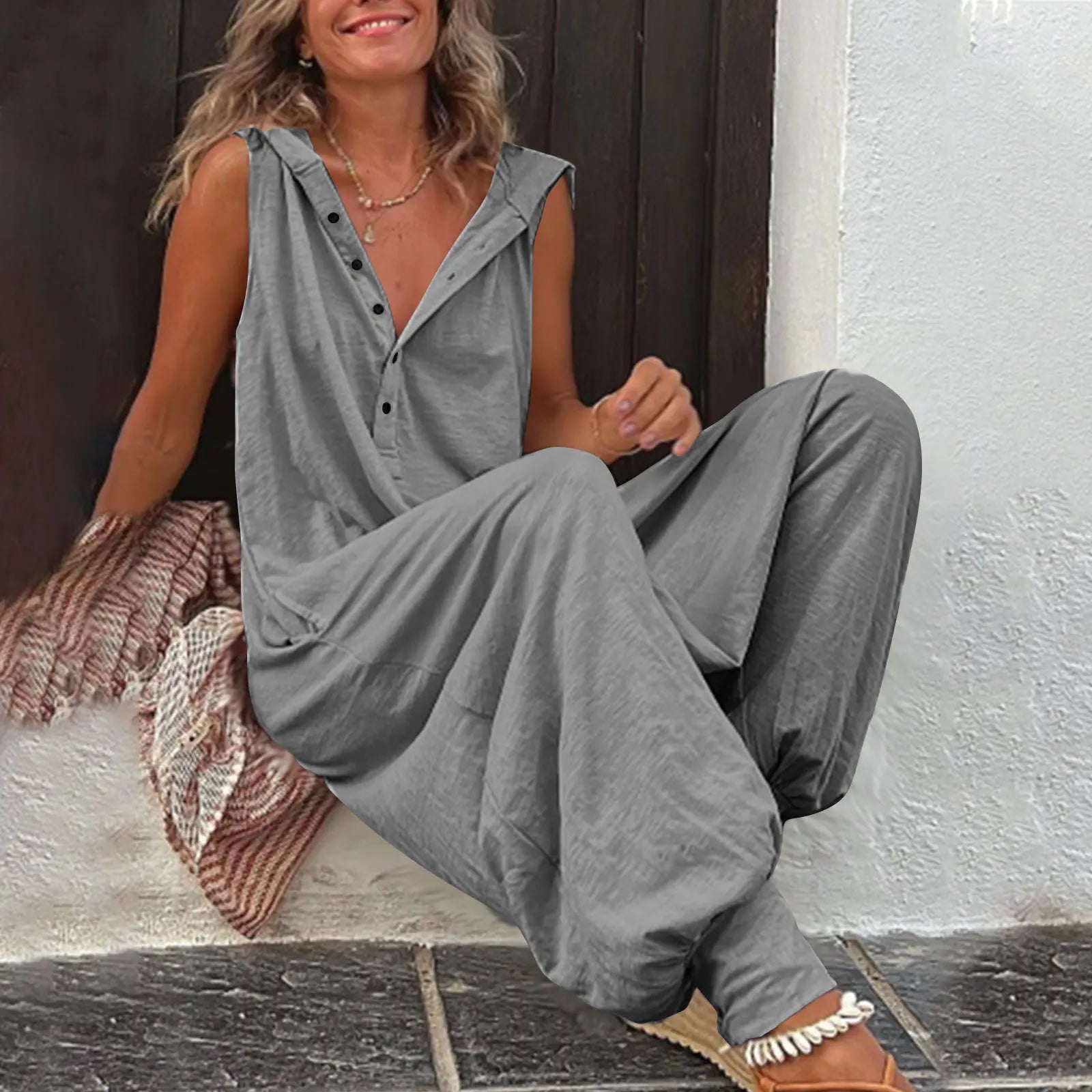 Salopette Donna In Cotone