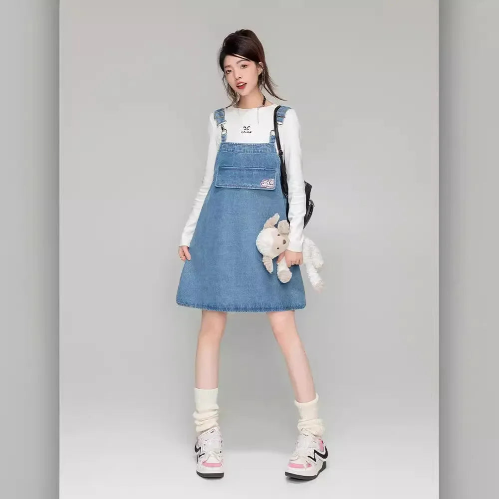 Salopette Jeans Leggero Donna