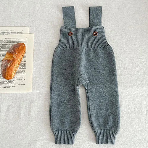 Salopette A Maglia Per Neonato