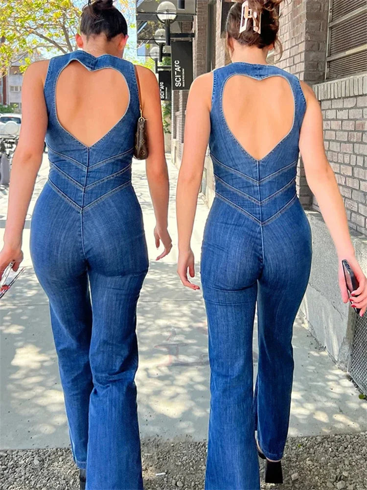 Salopette Jeans Elasticizzata