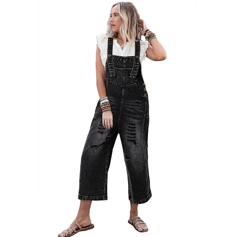 Salopette Jeans Lunga