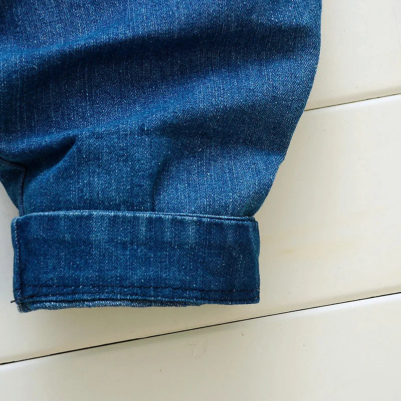 Salopette Di Jeans Bambina