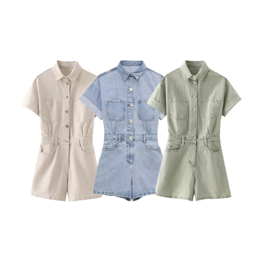 Salopette Jeans Corta Gonna